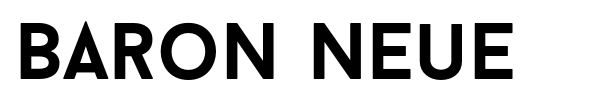 Baron Neue font preview